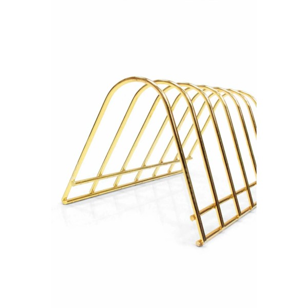 Metal Gold 6 Bölmeli Tabak Standı Gold Tabak Standı Metal Gold 6 Bölmeli Tabak Standı Gold Tabak Standı